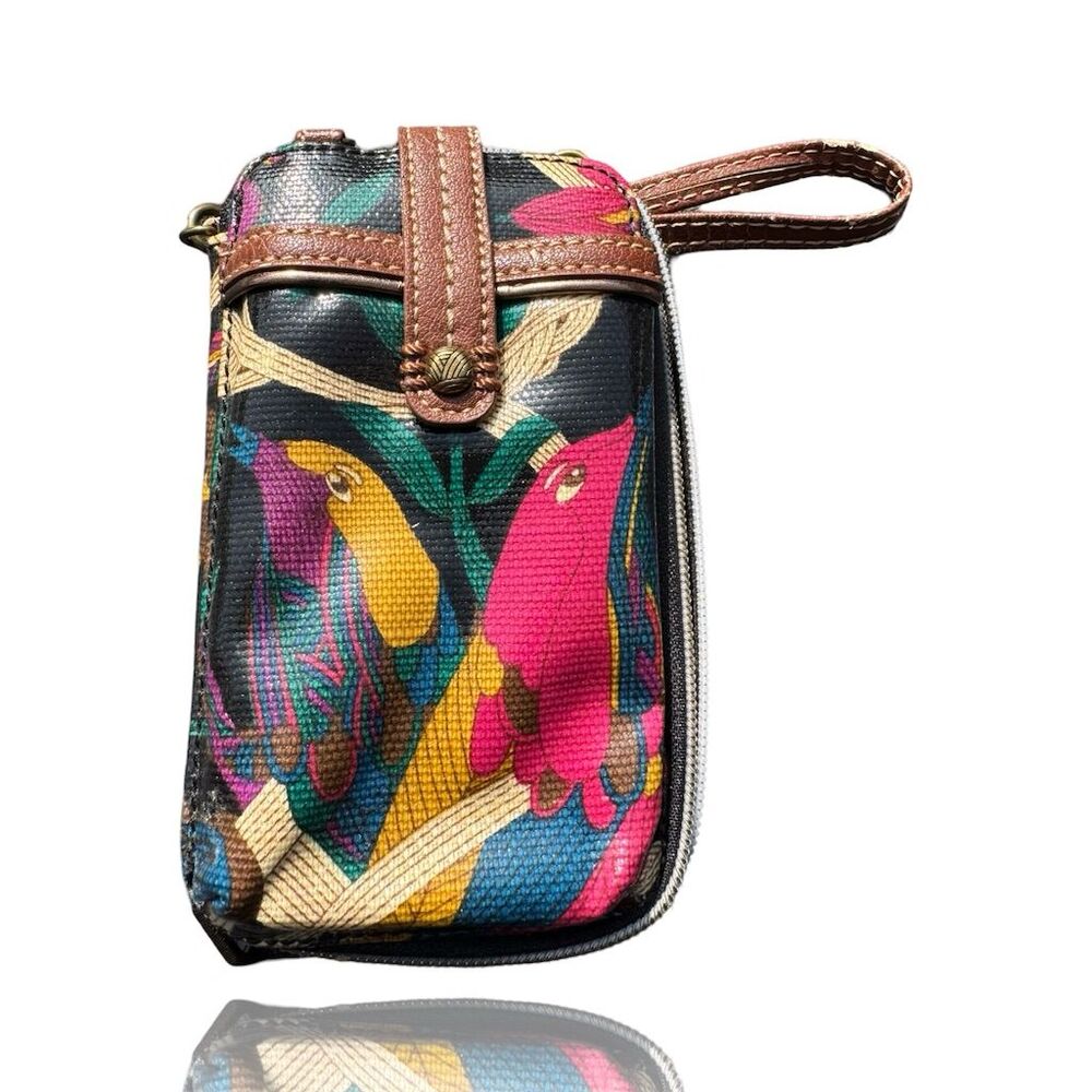 Sakroots Women's Multicolor Floral Wristlet Wallet "Peace"
